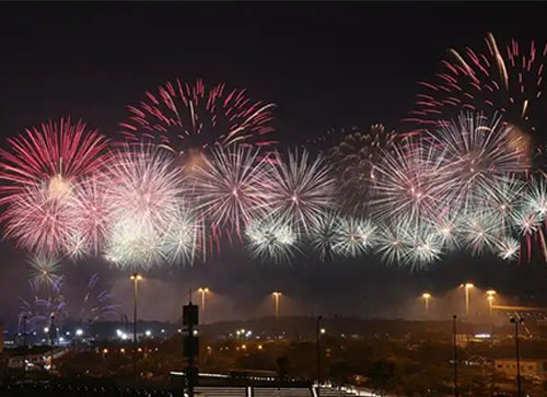 东阿县焰火晚会